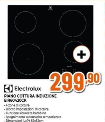 Expert Electrolux PIANO COTTURA INDUZIONE EIR60420CK offerta