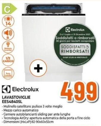 Expert Electrolux LAVASTOVIGLIE EES48405L offerta