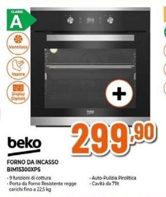 Expert beko FORNO DA INCASSO BIM15300XPS offerta
