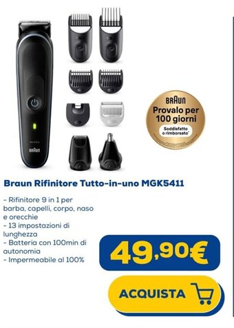 Euronics Braun Rifinitore Tutto-in-uno MGK5411 offerta