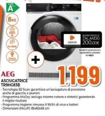 Expert AEG ASCIUGATRICE TR9HG83B offerta