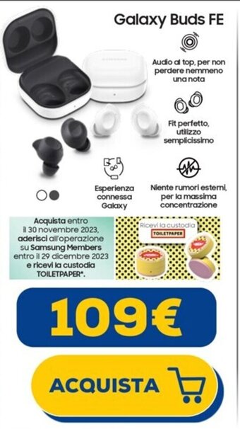 Euronics SAMSUNG Galaxy Buds FE offerta