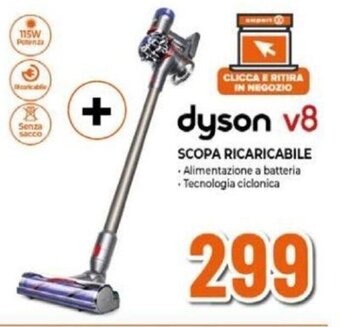 Expert dyson v8 SCOPA RICARICABILE offerta