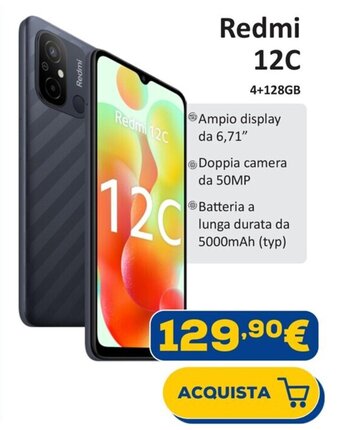Euronics Redmi 12c offerta