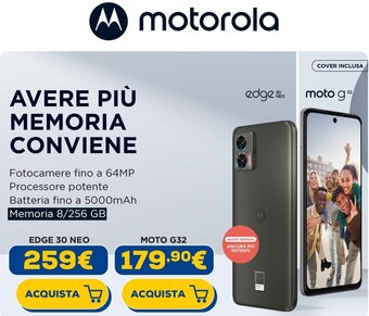 Euronics motorola MOTO G32 offerta