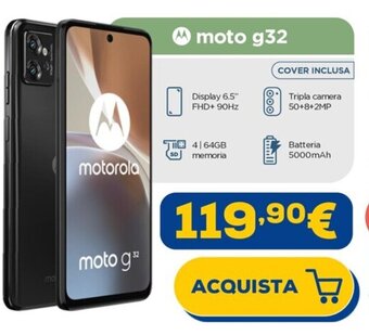 Euronics motorola moto g32 offerta