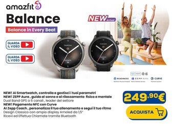 Euronics amazfit Balance Balance in Every Beat offerta