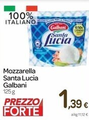 Carrefour Express Galbani mozzarella santa lucia offerta