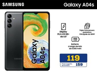 Euronics SAMSUNG Galaxy A04s offerta