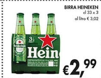 Coal Heineken birra offerta