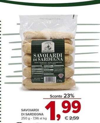 L'arte delle specialità savoiardi di sardegna