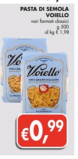 Coal Voiello pasta di semola offerta