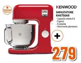 Expert KENWOOD IMPASTATORE KMX750AR offerta