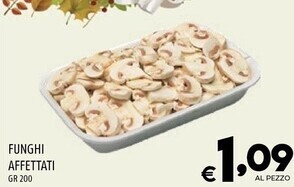 Il Centesimo Funghi affettati offerta