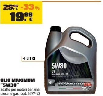 OBI Olio maximum “5w30” offerta