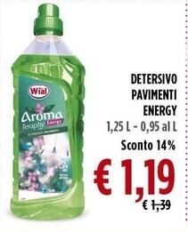 Todis Wial detersivo pavimenti energy offerta