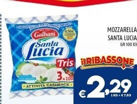 Il Centesimo Galbani mozzarella santa lucia offerta