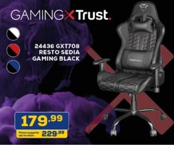 GAMINGXTrust. 24436 GXT708 RESTO SEDIA GAMING BLACK