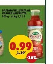 PENNY Valfrutta passata vellutata al vapore offerta