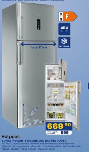 Euronics Hotpoint EUHATTY9721N | FRIGORIFERO DOPPIA PORTA offerta