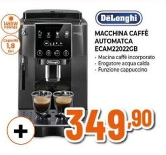 Expert DeLonghi MACCHINA CAFFÈ AUTOMATCA ECAM22022GB offerta