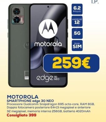 Euronics MOTOROLA SMARTPHONE edge 30 NEO offerta