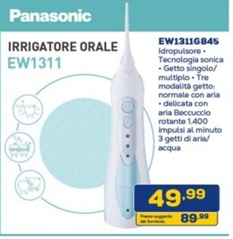 Euronics Panasonic IRRIGATORE ORALE EW1311 offerta