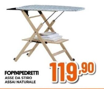 FOPPAPEDRETTI ASSE DA STIRO ASSAI NATURALE