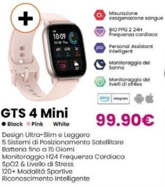 Expert Amazfit GTS 4 Mini offerta
