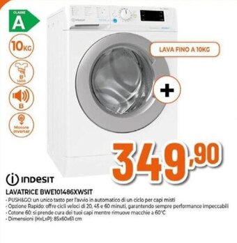 Expert INDESIT LAVATRICE BWE101486XWSIT offerta