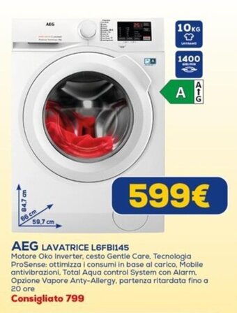 Euronics AEG LAVATRICE L6FBI145 offerta