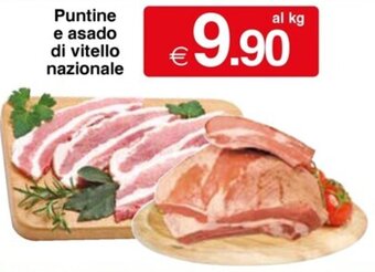Sì con te Puntine e asado di vitello nazionale offerta