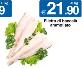 Sì con te Filetto di baccalà ammollato offerta
