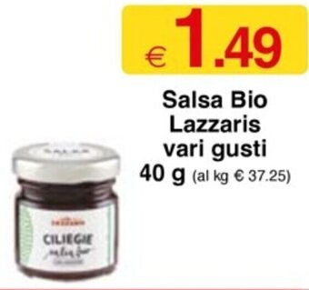 Sì con te Salsa Bio Lazzaris vari gusti 40 g offerta