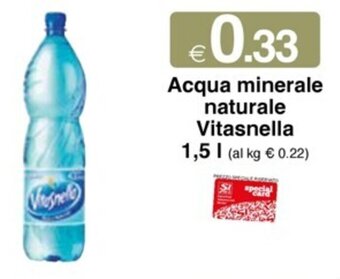 Acqua minerale naturale Vitasnella 1,5 l