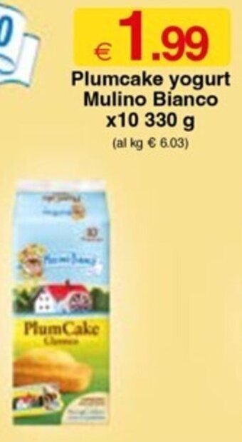 Sì con te Plumcake yogurt Mulino Bianco x10 330 g offerta