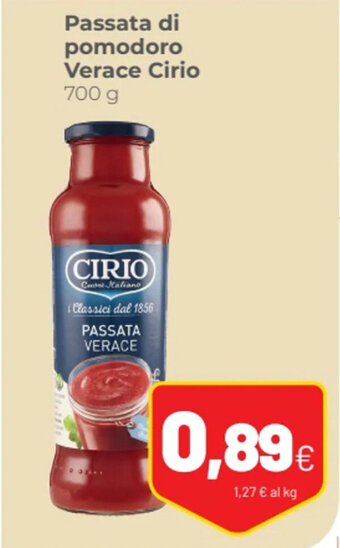 Coop Passata di pomodoro Verace Cirio 700 g offerta