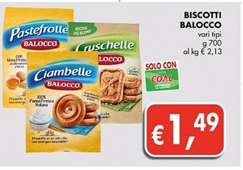 Coal Balocco biscotti offerta