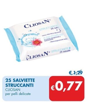 MD Discount Cliosan 25 salviette struccanti offerta