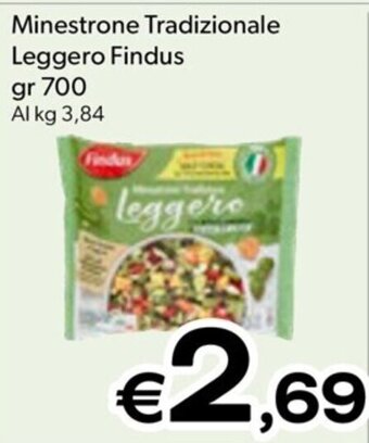 MAX Supermercati Minestrone Tradizionale Leggero Findus gr 700 offerta