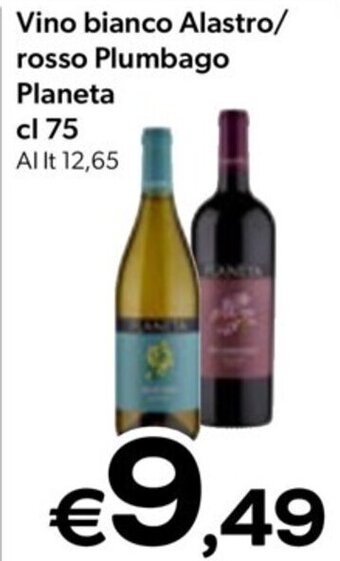 MAX Supermercati Vino bianco Alastro/ rosso Plumbago Planeta cl 75 offerta