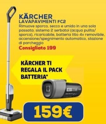 Euronics KÄRCHER LAVAPAVIMENTI FC2 offerta