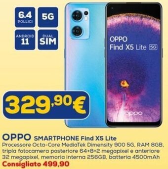 Euronics OPPO SMARTPHONE Find X5 Lite offerta