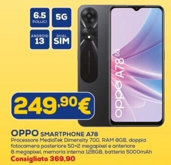 Euronics OPPO SMARTPHONE A78 offerta