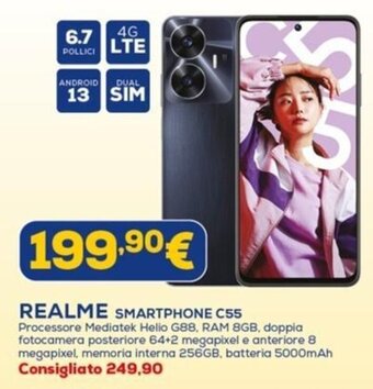 Euronics REALME SMARTPHONE C55 offerta