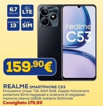 Euronics REALME SMARTPHONE C53 offerta