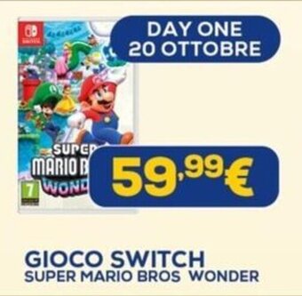 Euronics GIOCO SWITCH SUPER MARIO BROS WONDER offerta