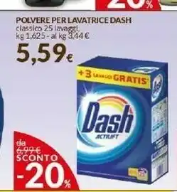 Doro Supermercati Dash Detersivo in polvere offerta
