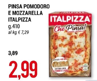 PINSA POMODORO E MOZZARELLA ITALPIZZA g.410