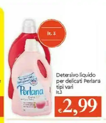 Galassia Perlana Detersivo Liquido Per Delicati 3000ml offerta